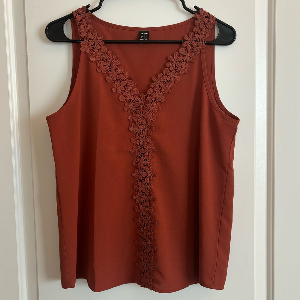 SHEIN burnt orange tank top - Medium